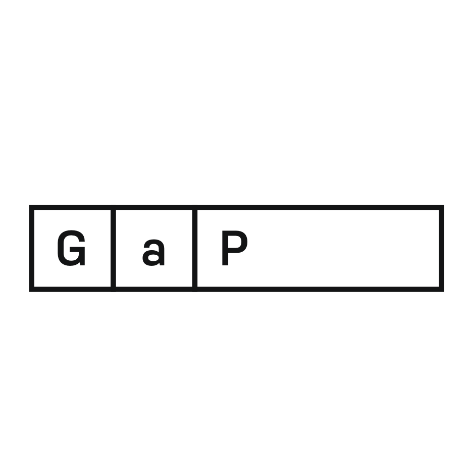 Logo GaP / Galerie a Prostor